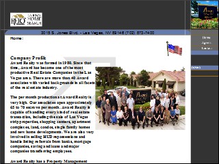Web site www.awardrealty.net, Award Realty Realtors