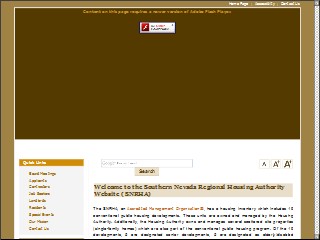 Web site www.haccnv.org, Housing Authority-Clark County