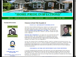 Web site www.homeprideinspections.com, Home Pride Inspections