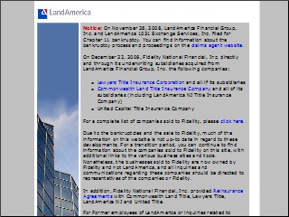 Web site www.landam.com, Lawyers Title Of Nevada
