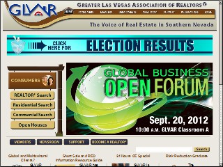 Web site www.lasvegasrealtor.com, Greater Las Vegas Assn-Realtrs