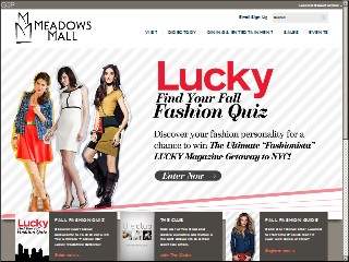 Web site www.meadowsmall.com, Meadows Mall