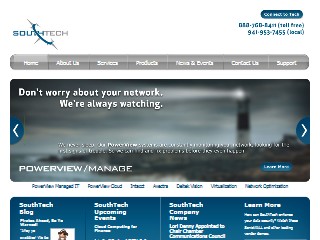 Web site www.southtech.com, South Tech