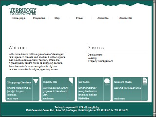 Web site www.territoryinc.com, Territory Inc
